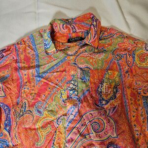 LAUREN Ralph Lauren Pajama Button down shirt womens small